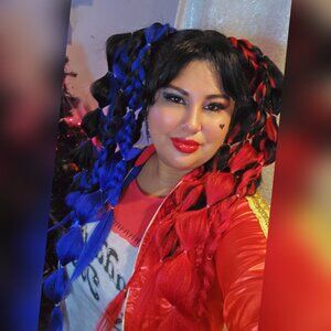 ❌️❌️SOLD❌️❌️Suicide Squad Women's High Waist Shorts - Red and Blue